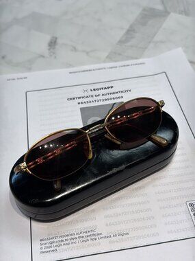 Vintage Fendi Cognac F75 Sunglasses + Case